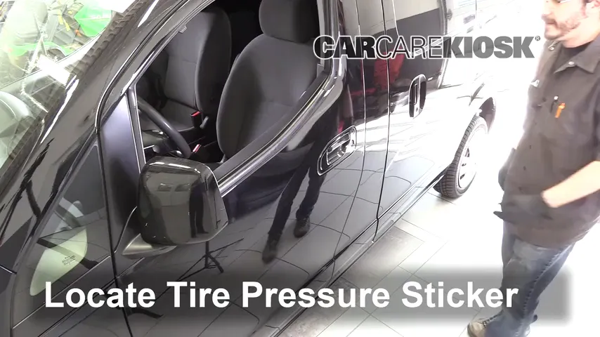 2015 Chevrolet City Express LS 2.0L 4 Cyl. Tires & Wheels Check Tire Pressure
